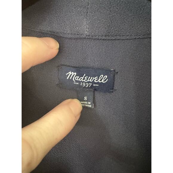 Madewell Novelist Drawstring Jumpsuit Navy Blue Size Small - Picture 3 of 12